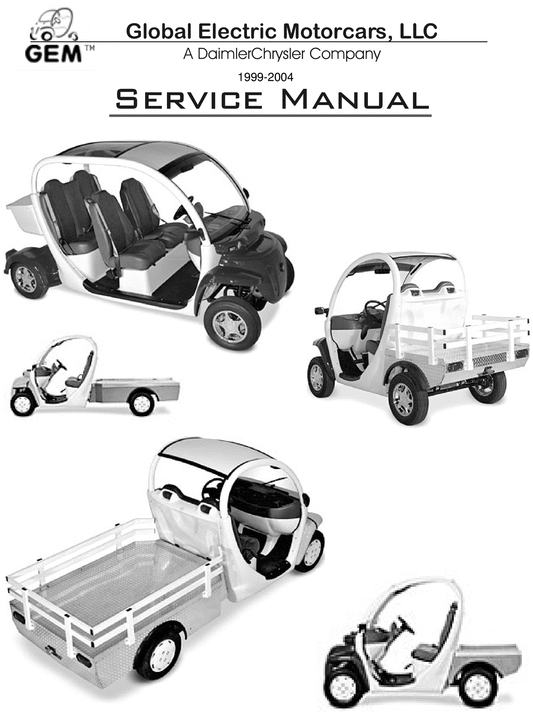 Product picture GEM Car 2001-2010 Golf Service Repair Parts & Owners manuals